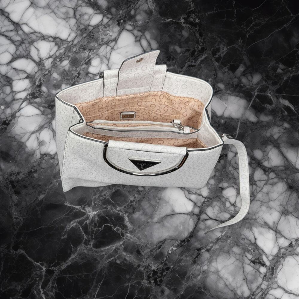 Guess Logo Print Satchel Crossbody Bag - Picture 2 of 2